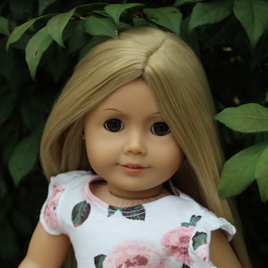 Gorgeous Straight Ash Blond Replacement Wig made to fit Popular 18 inch dolls