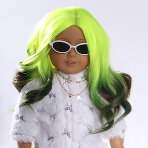 Billie Eilish Inspired Replacement Wig for Popular 18 inch dolls