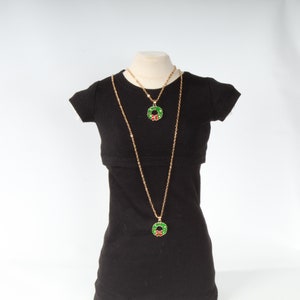 Girl and Doll Matching Christmas Wreath Necklaces for Popular 18 inch Dolls