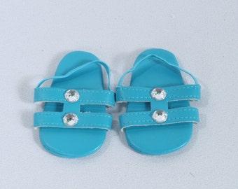 teal color sandals