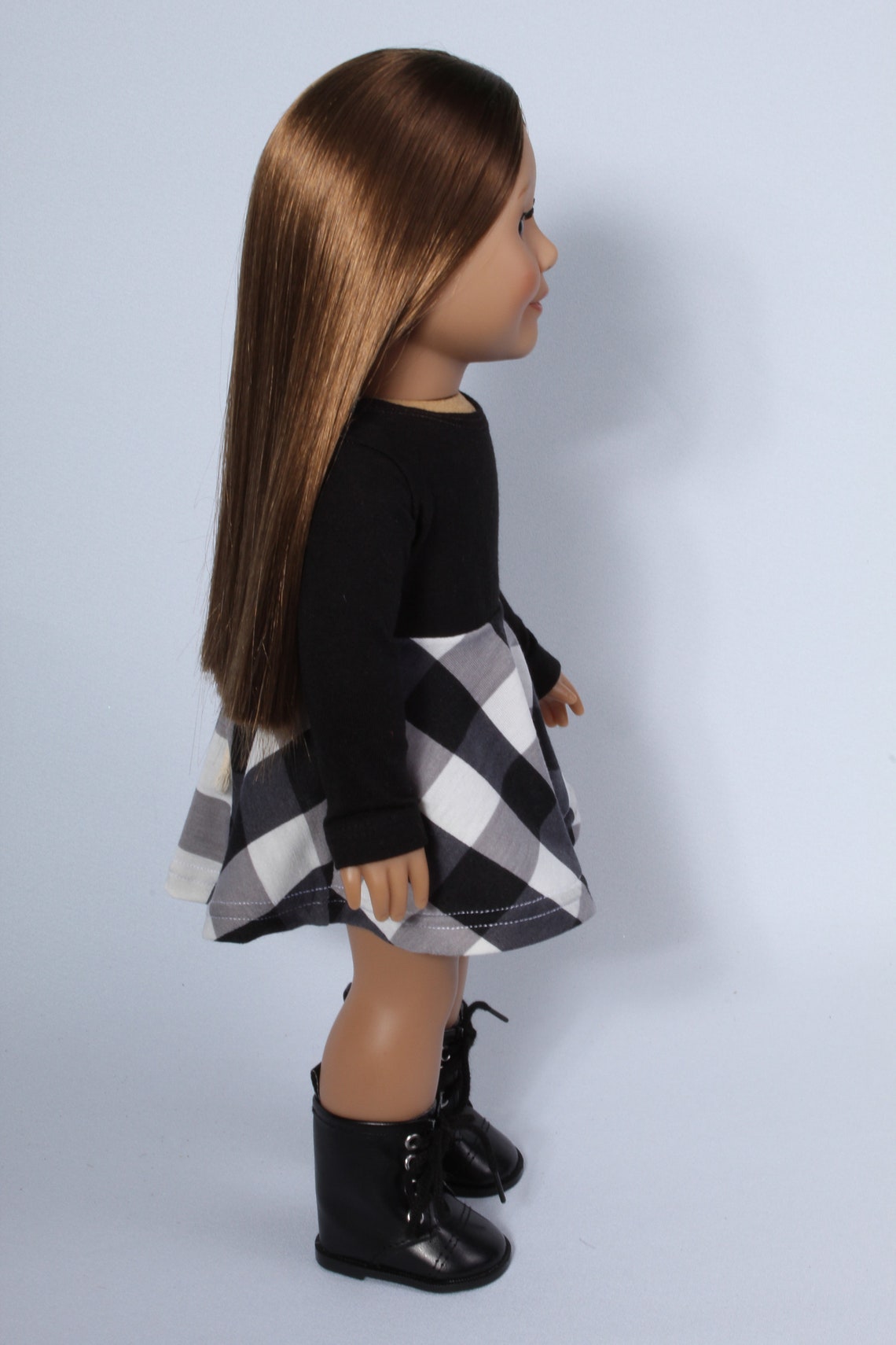 Dollie et moi Robe de Noël Correspondant Fille et Poupée Noir | Etsy