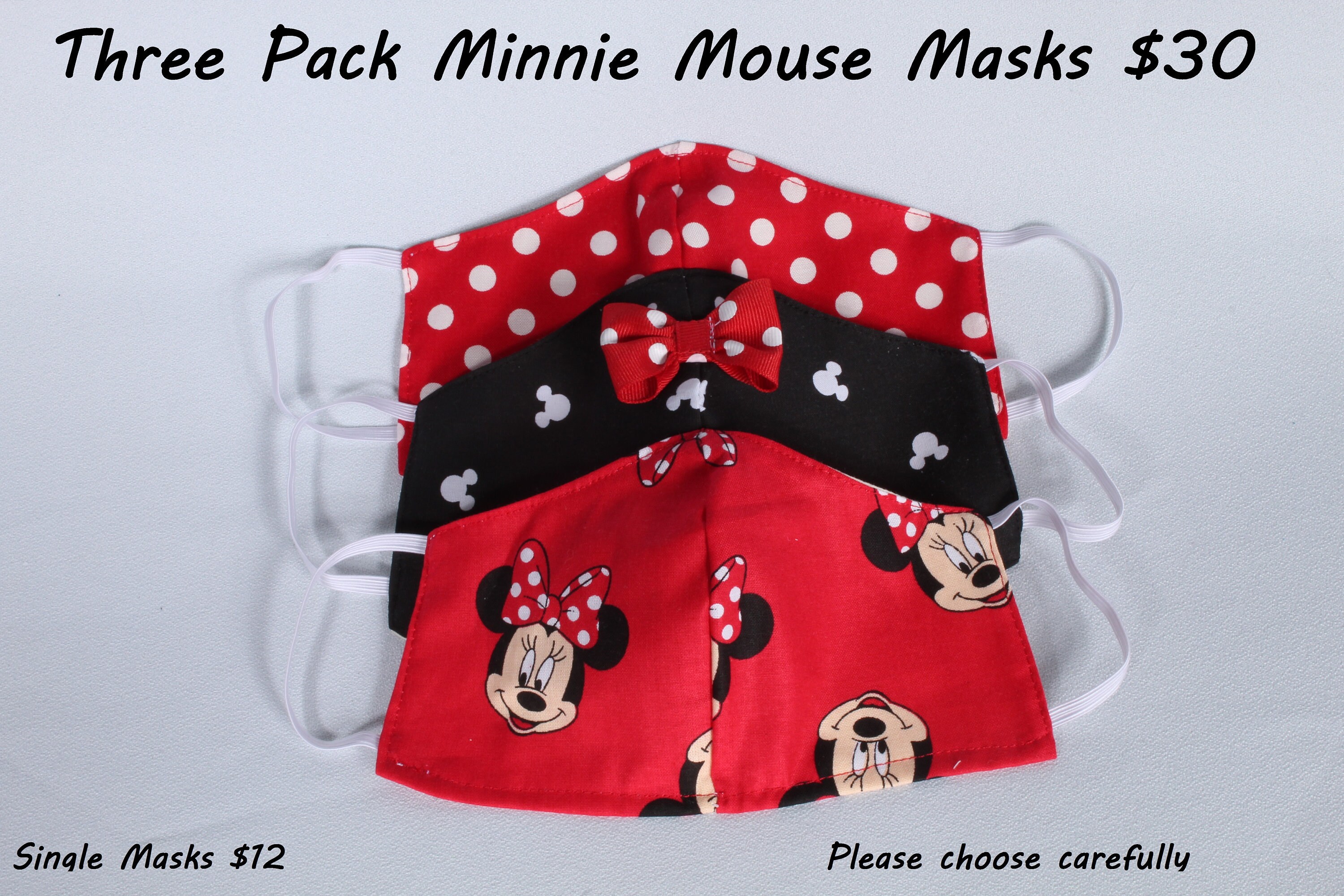 Masque Jetable Minnie Mouse 3 Couches - édition Limitée Disney, Protection Stylée Pour Petits Et Grands