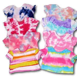 Tie Dye T-Shirts Made to Fit 18 inch Dolls