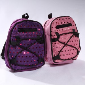 Sequins Backpack Available in two colors Made to fit Popular 18 inch dolls