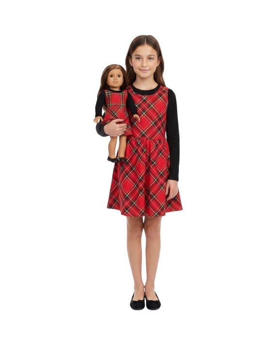 Plaid Matching Girl and Doll Christmas Dresses Made to Fit 18 Inch Dolls. -  Etsy