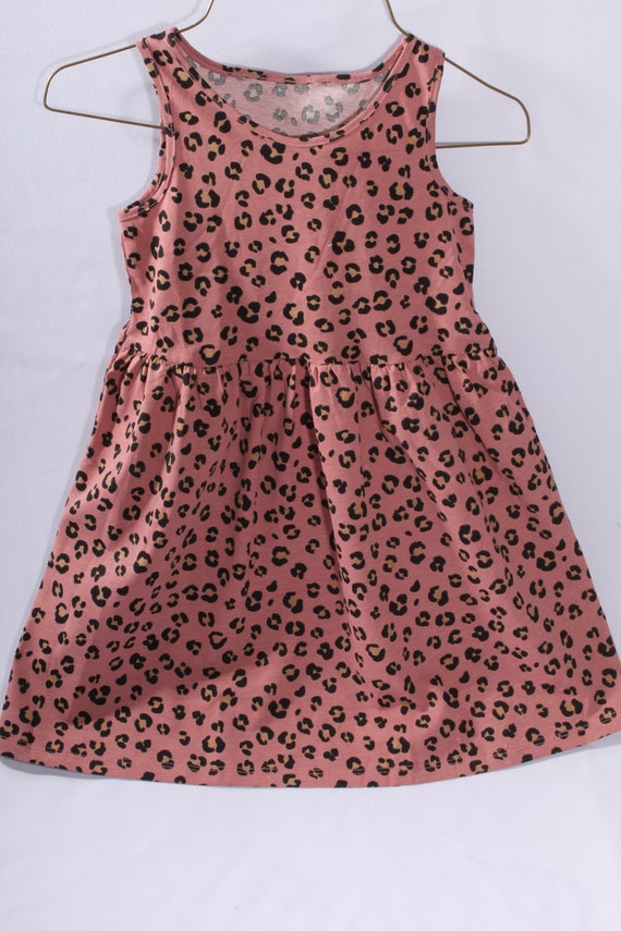 Robe Gymboree Imprimé Léopard Pour Fille Taille 8 - Manches Longues - Mi-genoux - Coton Ponte