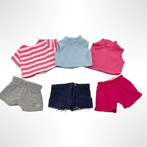 Summer Tops and Shorts (Sold Separately) Made to fit Popular 18 inch Dolls