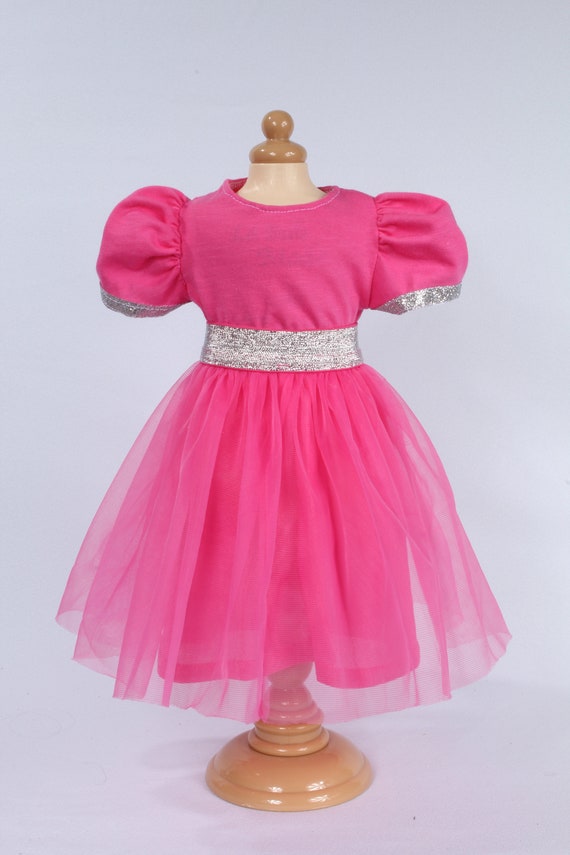 Holiday Dress for American Girl Doll, Layered Chiffon Skirt