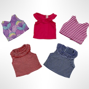 Sleeveless Summer Tops Made to Fit Popular 18 inch Dolls