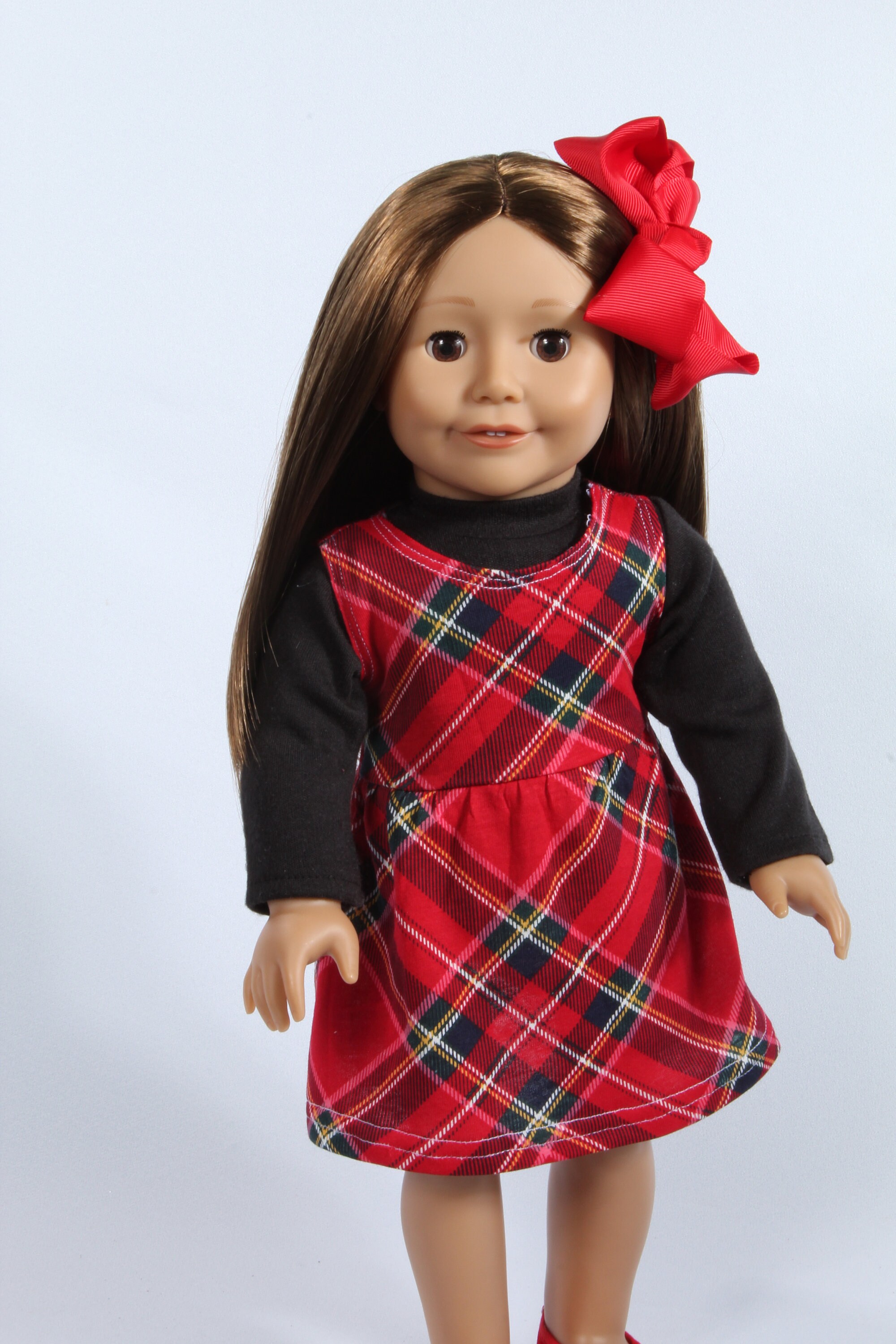 Plaid Matching Girl and Doll Christmas Dresses Made to Fit 18 Inch Dolls. -  Etsy