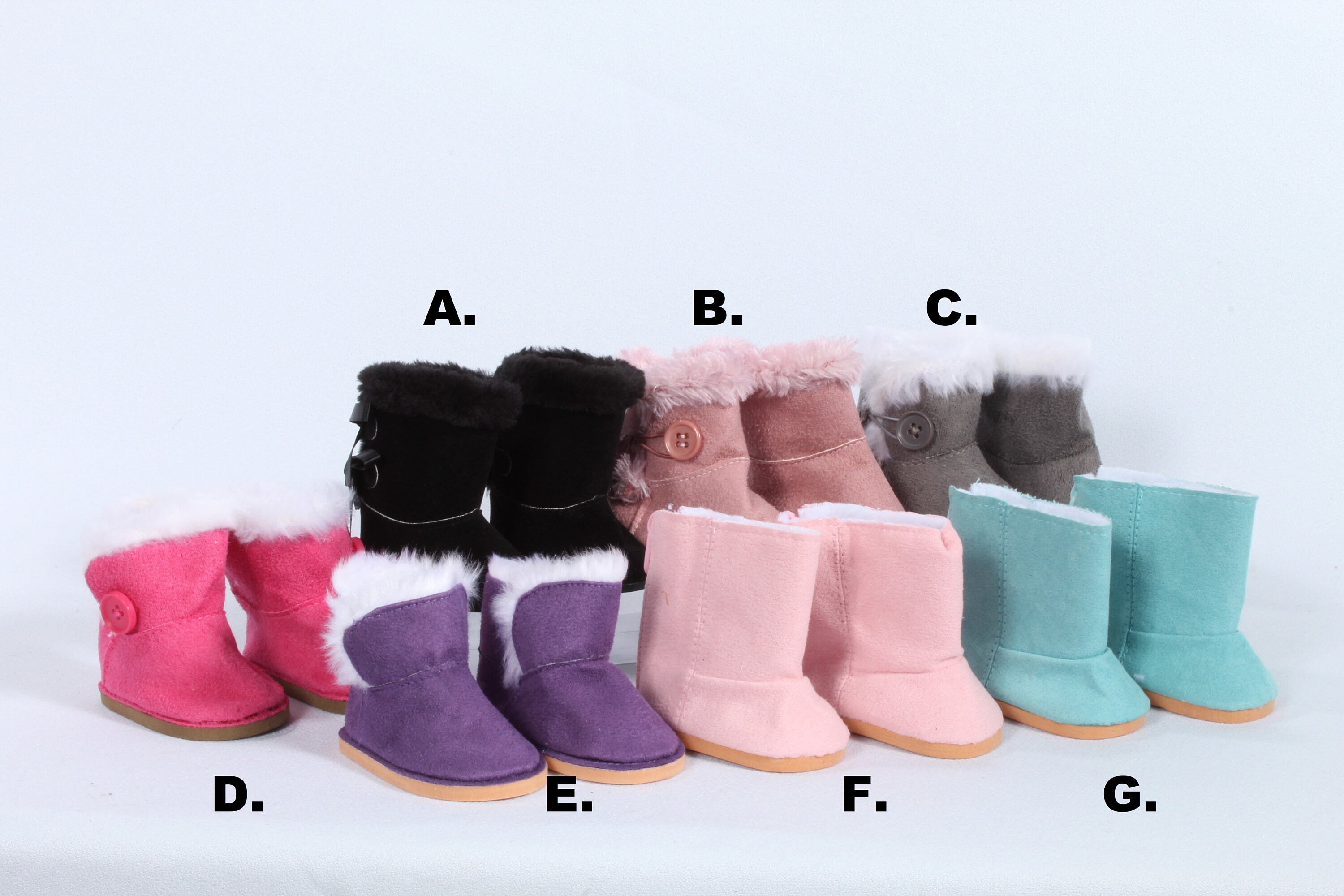 Winter Boots for American Girl Dolls & other 18 inch Dolls Etsy