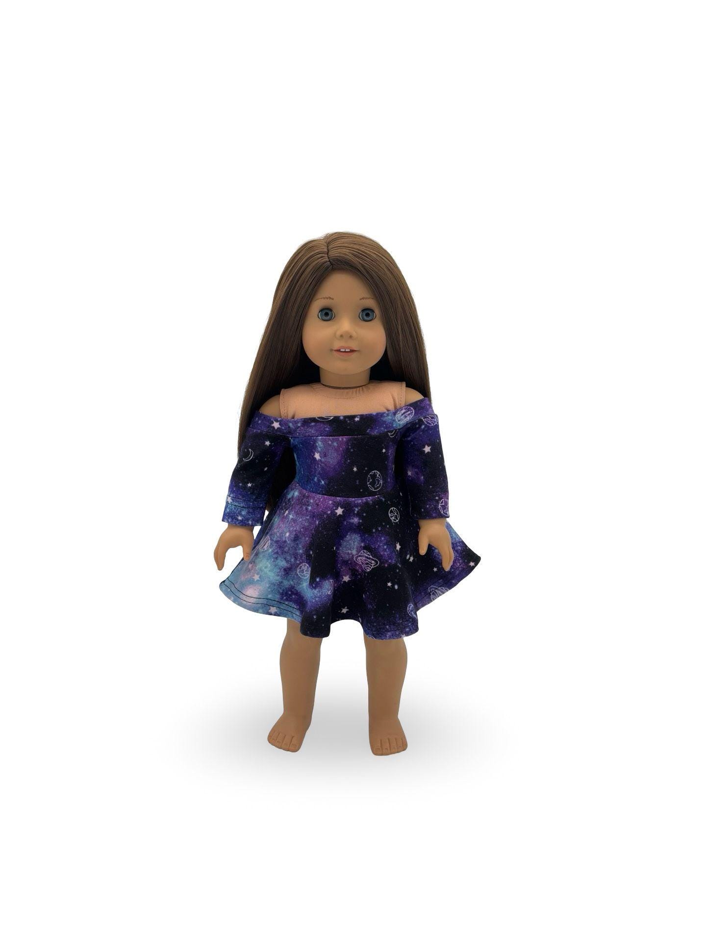 Purple American Girl Galaxy Dress American Girl LUCIANA VEGA DOLL 18" 2018 Girl Of The Year Astronaut Book  Space