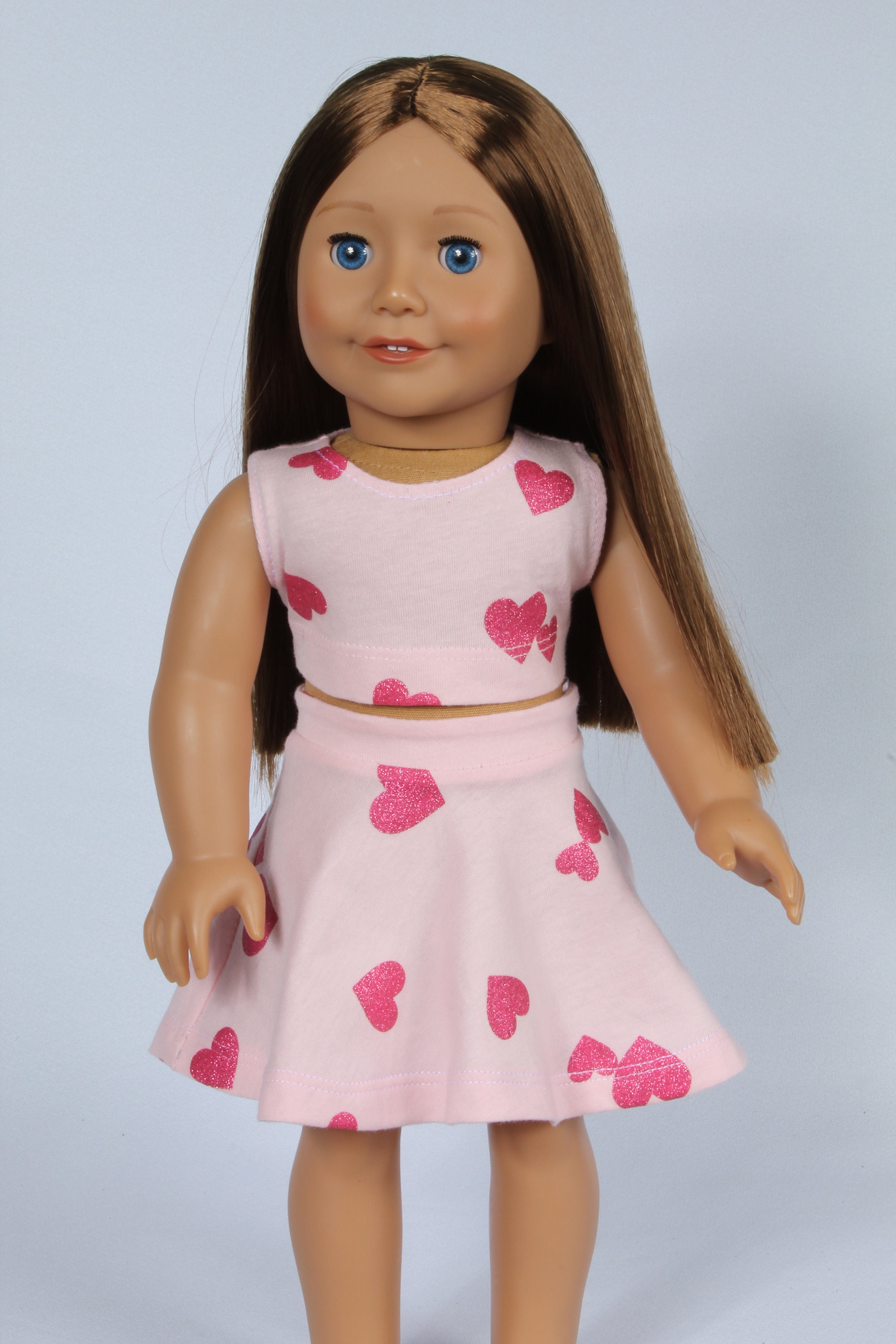 Matching Crop Top and Skater Skirt for 18 Inch Dolls - Etsy