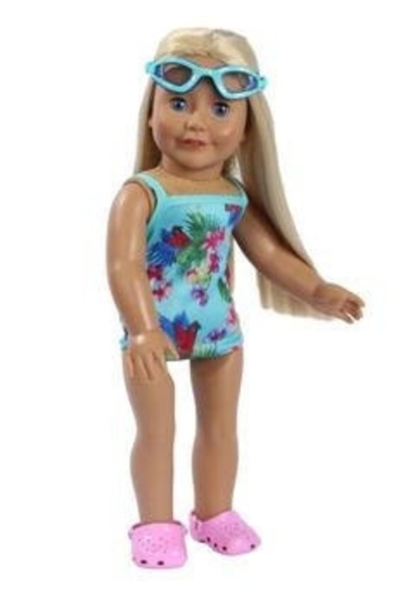Tropical Swimsuit One-Piece Made to fit Popular 18 inch Dolls