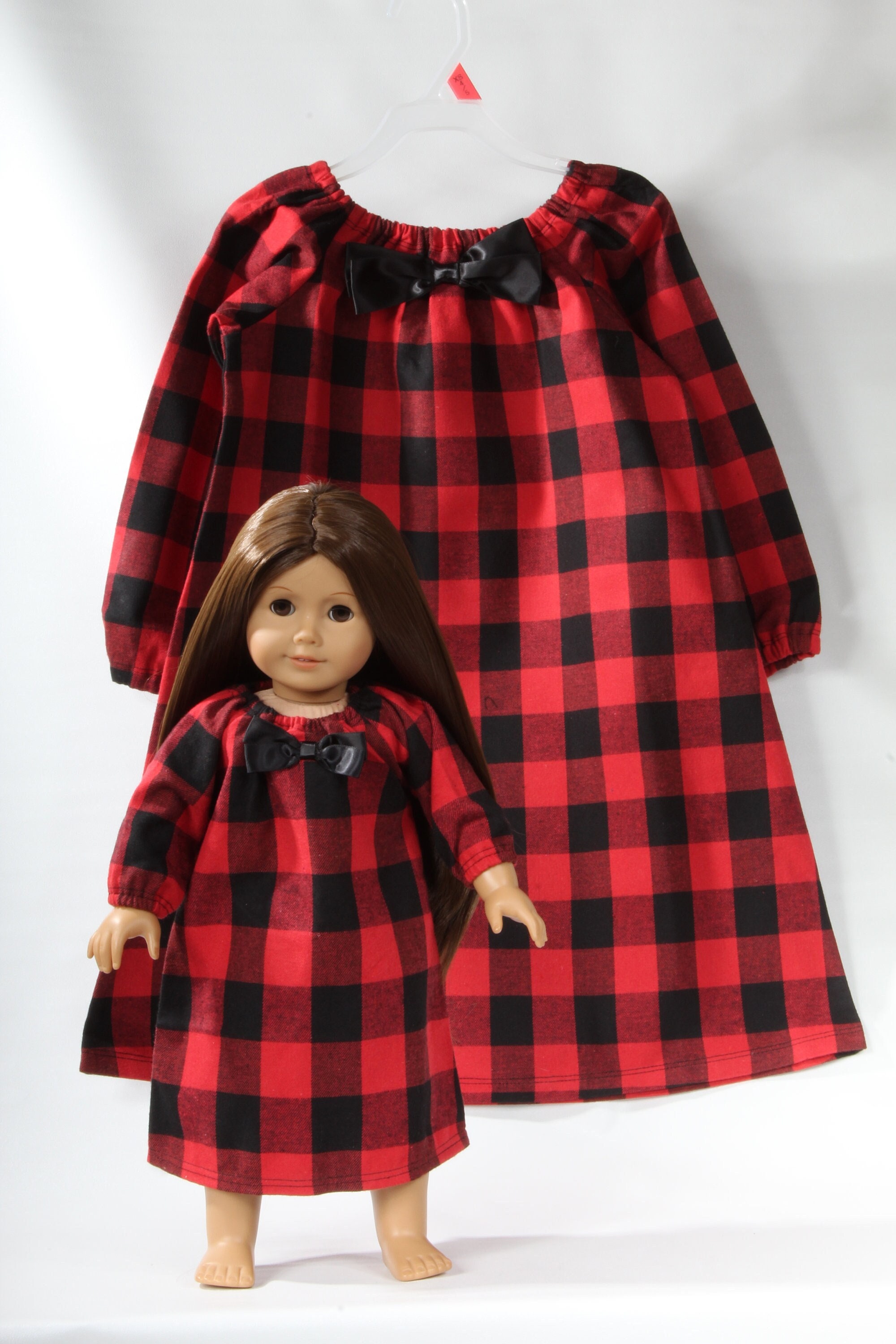 Girls Plaid Nightgown Etsy