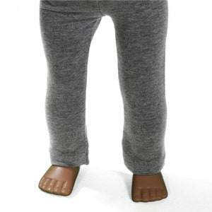 Gray Jersey Knit Leggings for Popular 18 inch dolls