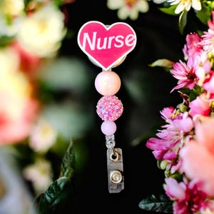 Heart Nurse badge reel