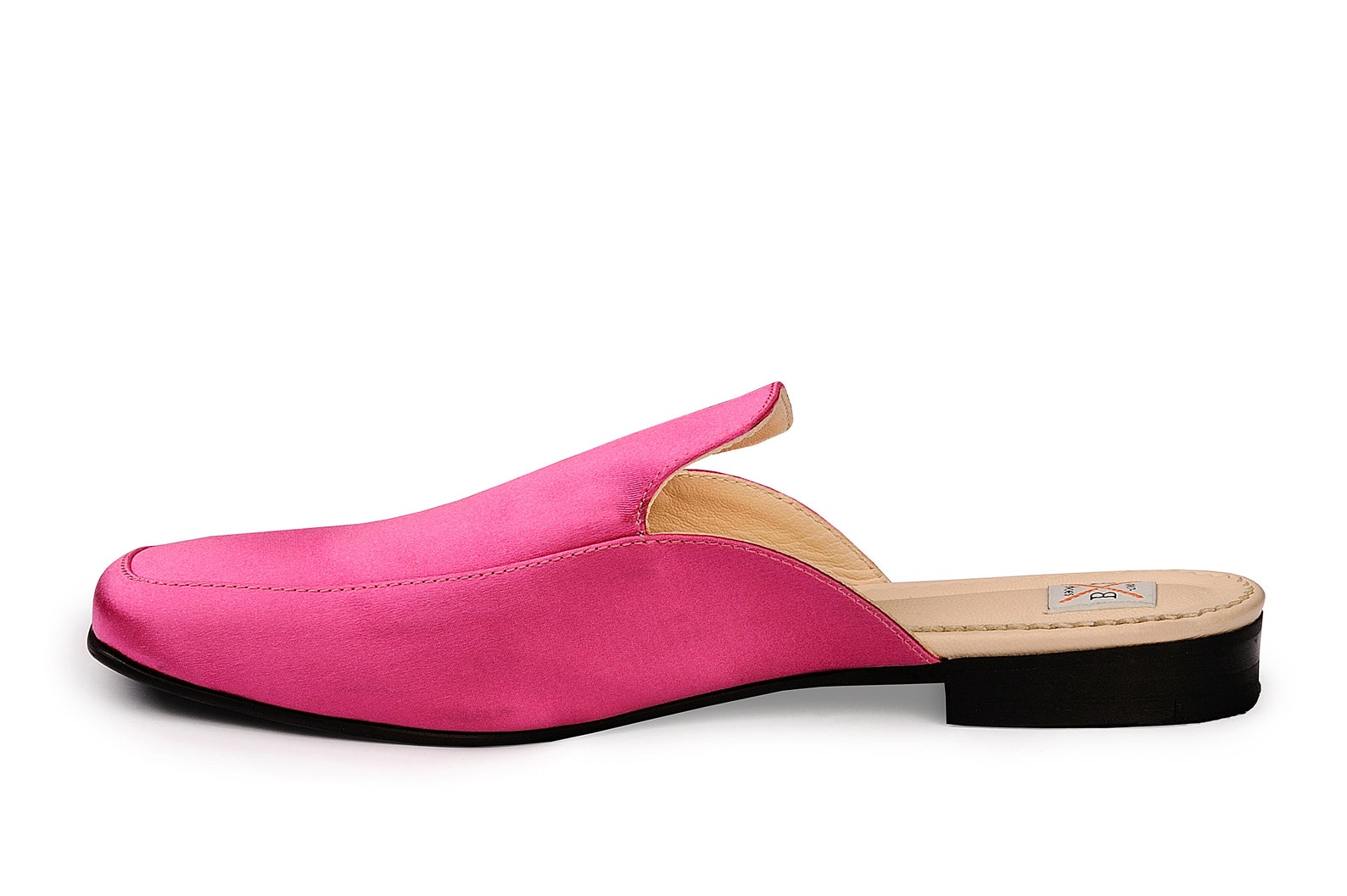 Women's Pink Silk MulesMules ShoesSlip OnsSlip On Etsy