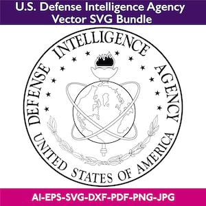 United States, Defense Intelligence Agency, SVG, Vector, logo, Badge, Laser Cutting, Vector Art, Cut Files, Digital Printing