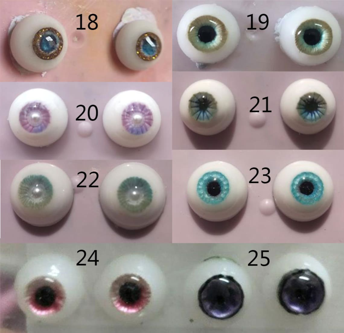 Handmade Realistic pair of resin eyes 12mm 14mm 16mm 18 20 Etsy