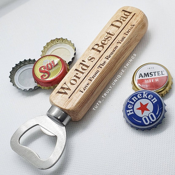 Worlds Best Dad Bottle Opener Fathers Day Birthday Dad 