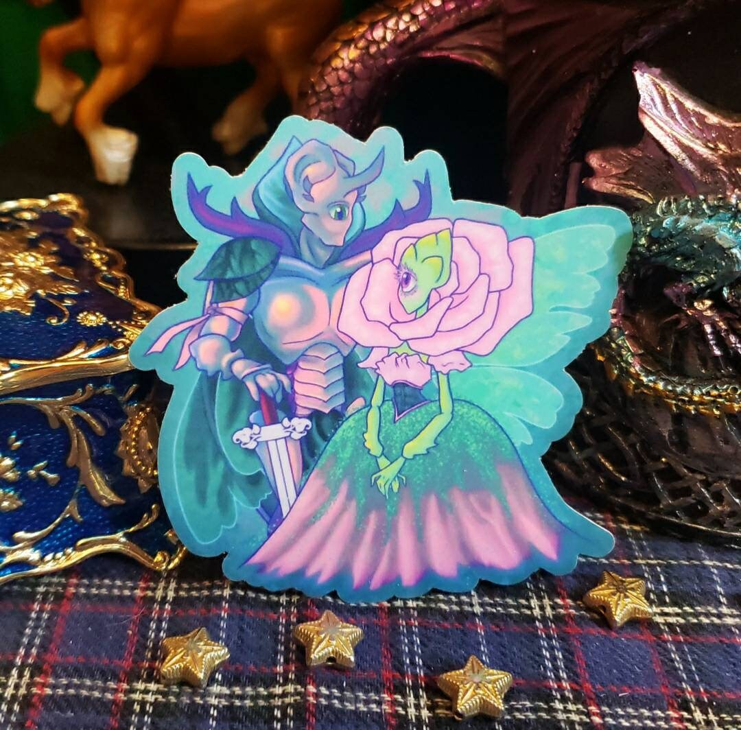 Fairy Knight and Lady Stickers - Etsy