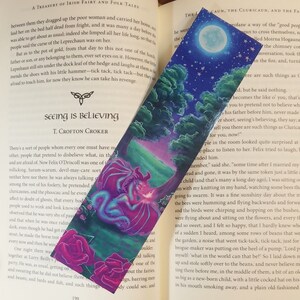 Dragon Blue Moon bookmark