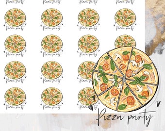 PIZZA Planner Stickers Sheet / Pizza Slice Icon Stickers - Etsy