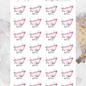 Bath Time Functional/icon Stickers, Planner Stickers, Erin Condren - Etsy