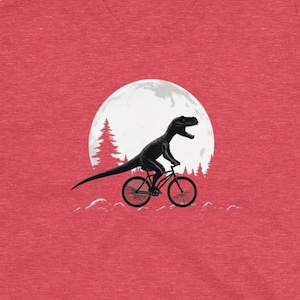 Dinosaur Riding a Bicycle Shirt - Etsy