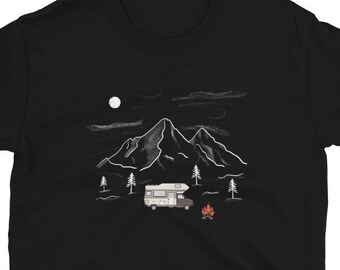 Road Trip TShirt, Motorhome TShirt, Camping Trip Shirt, Glamping T-Shirt, RV Camping Gift, Cabin Life, Mountaineer Shirt, Campfire TShirt