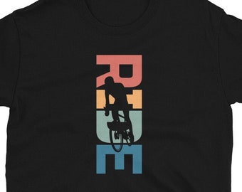 Bike Rider TShirt, Retro Cycling T-Shirt, Bicycle Rider, Bicycle T Shirt, Cyclist Gift, Bike Gift, Biker TShirt, Biking Shirt