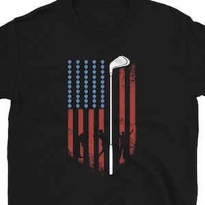 Patriotic Golf Shirt, Golfing Shirt, Golf American Flag, Golf Player Gift, Golf USA Flag, Golf T-Shirt, Golfer T Shirt, Golf Club Shirt