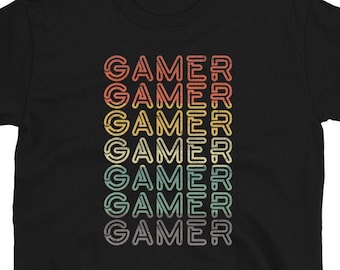 Retro Gamer Shirt, Vintage Gamer Shirt, Gamer T Shirt, Video Gamer T-Shirt, Video Gaming Shirt,  Gaming T-Shirt, Gamer Gift
