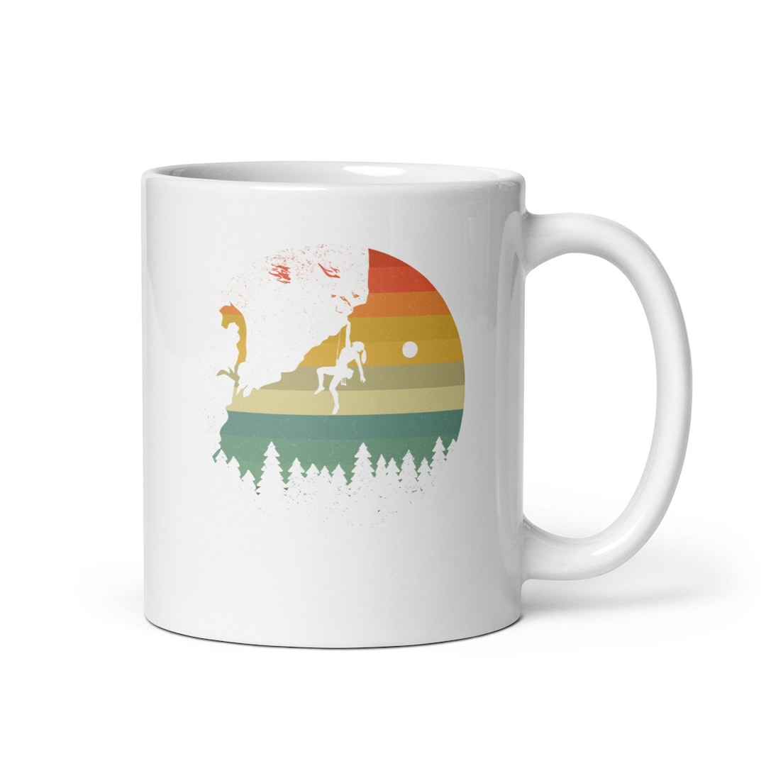 Rock Climbing Mug, Rock Climbing Girl, Bouldering Mug, Gift for Climber