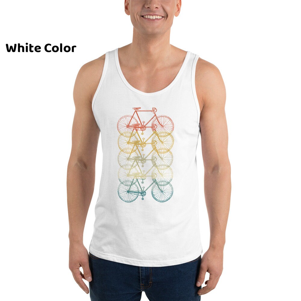 Retro Cycle Tank, Vintage Bicycle Tank, Cyclist Tank Top, Road Bike ...