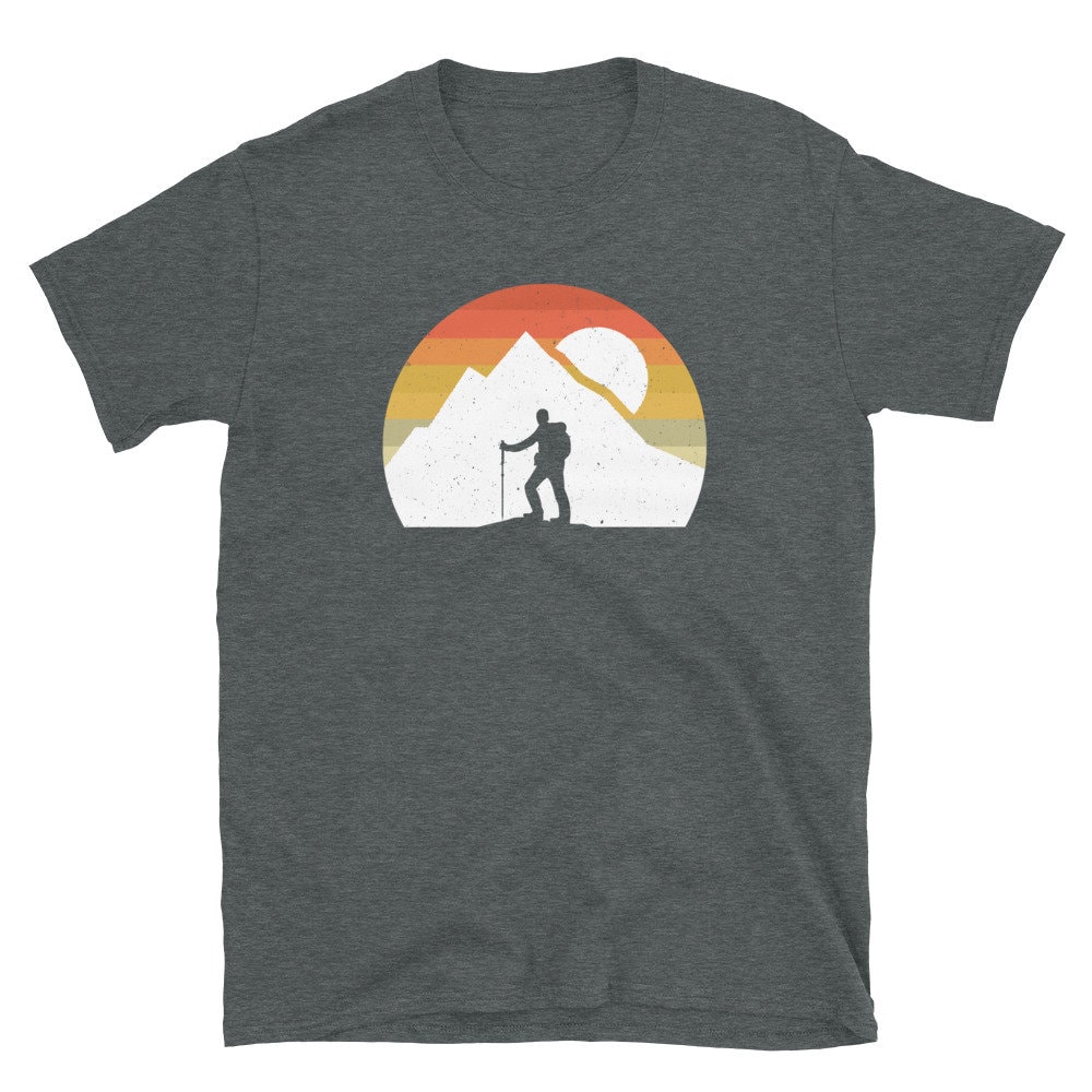 Vintage Mountain T Shirt Mountaineering Art Hiking Lover - Etsy