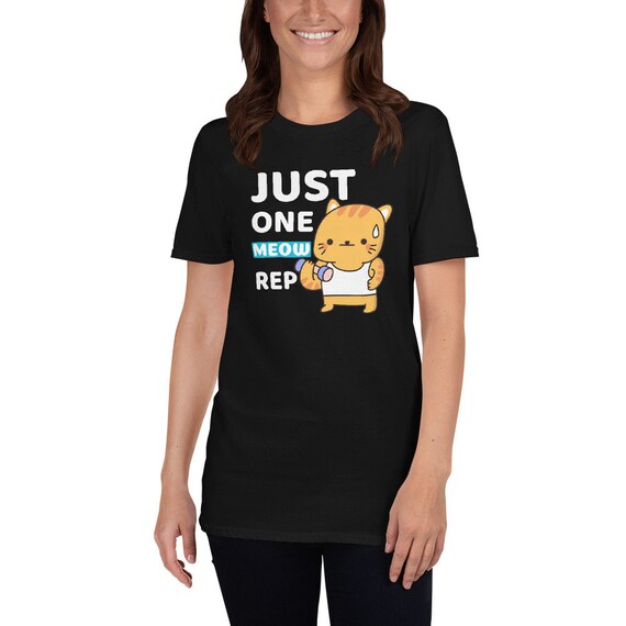 Funny Workout T-shirt Cute Gym Cat T 