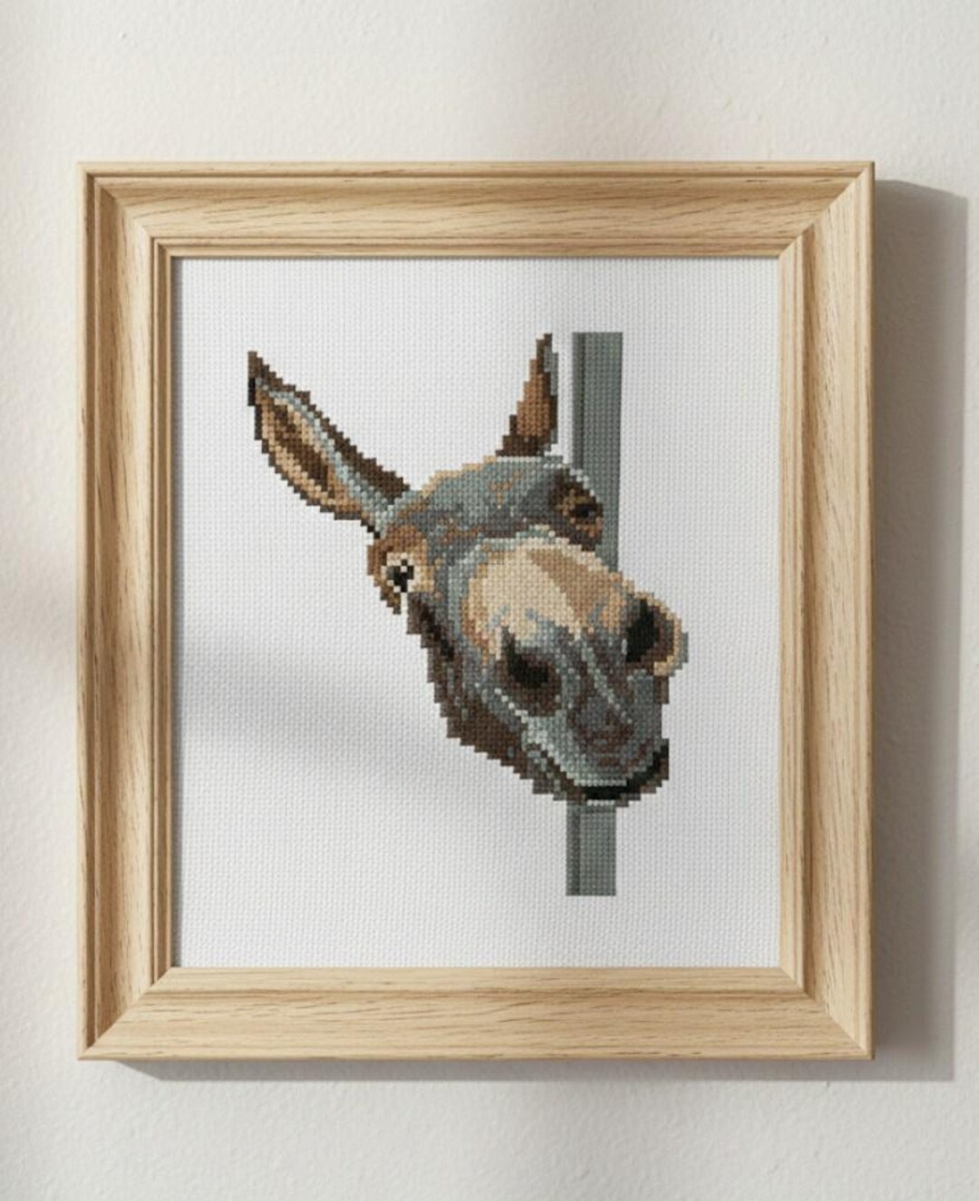 Yellow Donkey Pattern Donkey Cross Stitch Pattern – 11 DMC Colors (digital PDF, Pattern ...