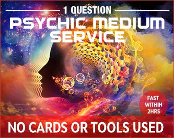 Psychic Reading Same day One Question- Photo Required