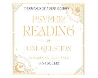 Psychic Reading Same day One Question- Photo Required