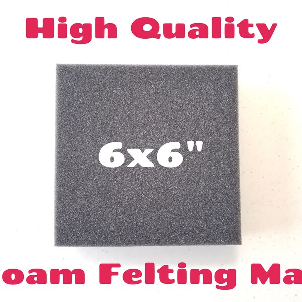 Foam Felting Mat - 6x6x2 inches - Needle Felting Mat - Foam Felting Pad