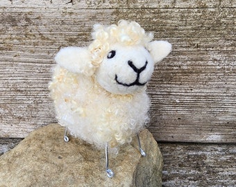 Sheep Needle Felting Kits - Needle Felting Kits for Beginners - Video Tutorial Kits - Felting DIY Crafts - Wool and Fiber Kits