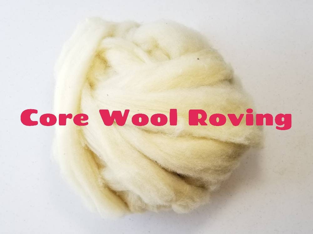 Core Wool Roving per Ounce for Needle Felting by the Ounce Felting