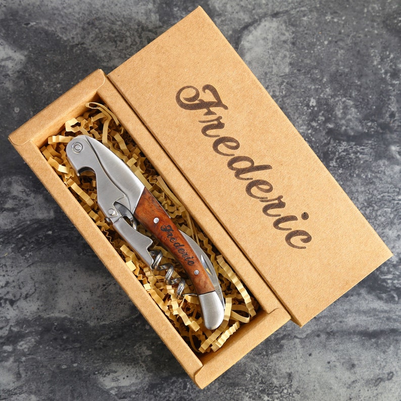 Groomsmen Gifts, Personalized Corkscrew Opener, Wine Opener, Bottle