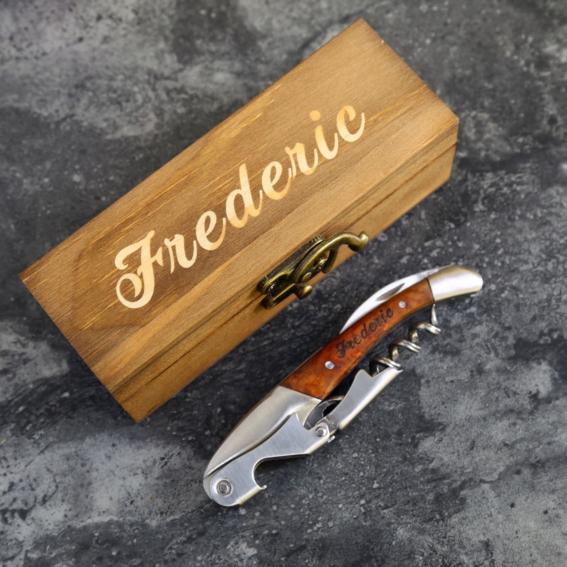 Groomsmen Gifts, Personalized Corkscrew Opener, Wine Opener, Bottle