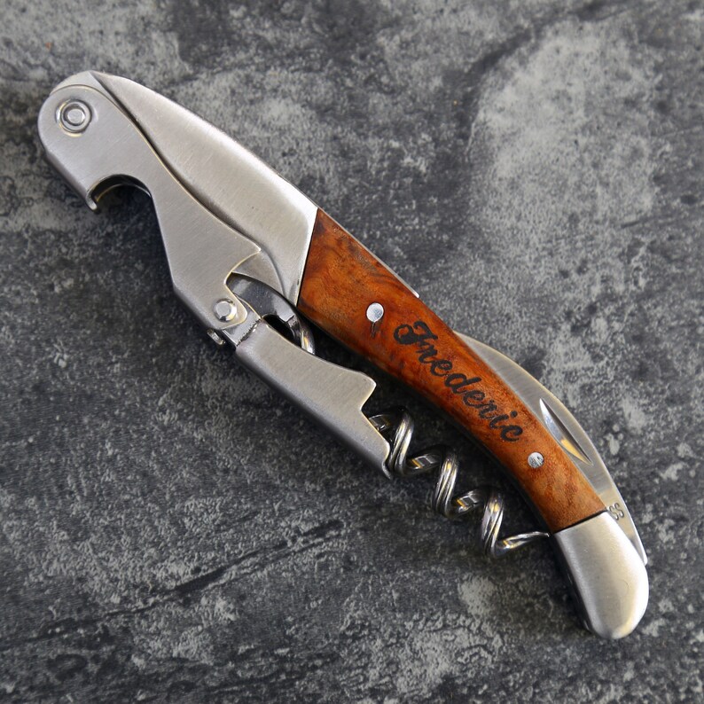 Groomsmen Gifts, Personalized Corkscrew Opener, Wine Opener, Bottle