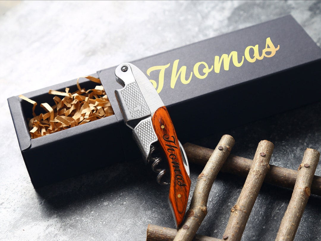 Custom Wine Opener Personalized Corkscrew Corporate Gifts Etsy