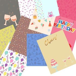 Digital Paper Birthday