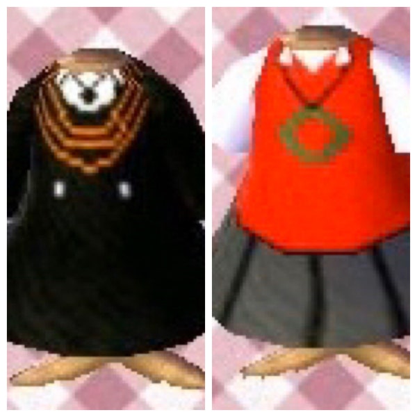 Ancient Magus Bride animal crossing new leaf outfit QR codes! Two dresses and a shirt. Digital acnl outfit. Chise, Elias Ainsworth and Ruth